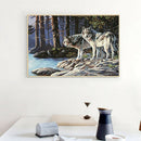 5D DIY Full Drill Diamond Painting Wolf Cross Stitch Embroidery Kit (107)