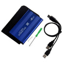USB 2.0 External 2.5" IDE HDD Enclosure Case Blue For Laptop Q2Z7