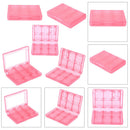 28 in 1 Game Card Case Holder Box for Nintendo 3DS DSL DSi DSi LL (Red) A