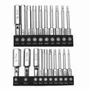 20pcs 60mm Long Magnetic Head Cross Hex Alloy Steel Screwdriver Bits Set