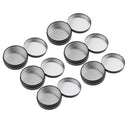 6 Aluminum Round Lip Balm Tin Storage Jar Container Bottle Oil Wax Box 100ml