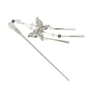 Butterfly Hair Sticks Bride Headdress Tassel Hairclips Headwear Hairpins