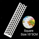 Square Diamond Painting Stainless Steel Ruler with Blank Grids Full Drill Tool