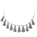 Wooden Beaded Tassel Curtain Mosquito Net Wall Hanging Ornament Craft