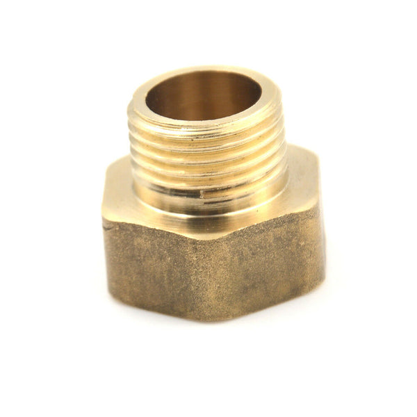 1/2PT Male to 3/4PT Female Thread Brass Hose Pipe Hex Bushing Reducer Fittin lj