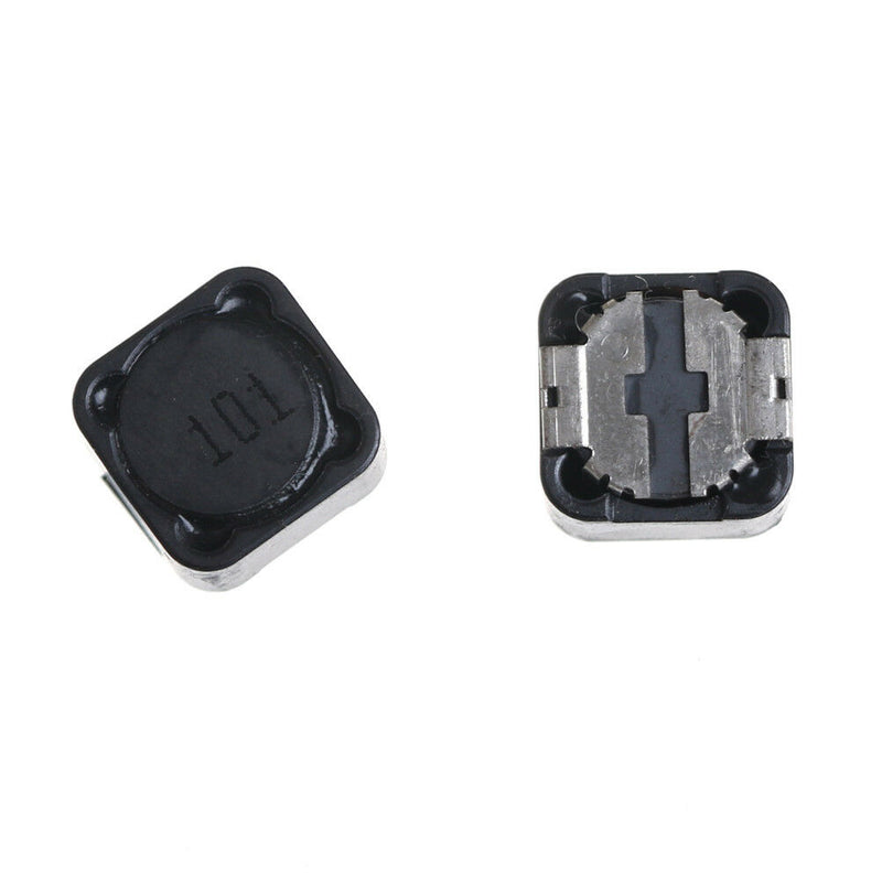 10Pcs Shielded Inductor SMD Power Inductors CD127 100uH 101 12x12x7mm FU