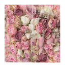 2Pcs Flower Print Window Bath Curtain Drape Voile with Hook Ring 06