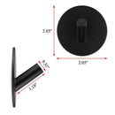 Sticky hook, self-adhesive black wall-mounted hook for key robe towel, stai T9A6