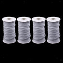 4 Rolls 6mm Elastic Cord Rope Heavy Stretch for Trimming Cuff Weaving Jewelry
