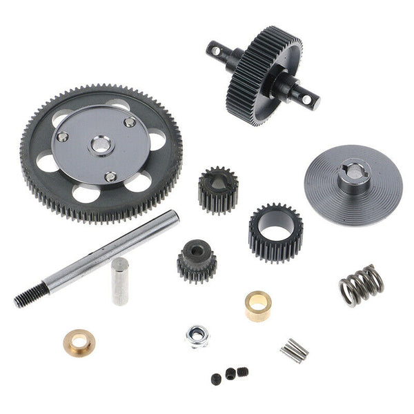 Hardened Steel Transmission Gears With Motor Gear for 1/10 RC Crawler CarB Tw
