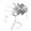 4xRotary Metal Candle Holder -Heart/Rose/Butterfly/Star