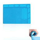 33.7x22.7cm Anti Static Repair Heat Insulation Silicone Mat Pad Magnetics R1A3