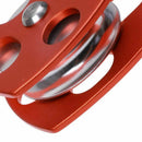 30kn Rope pulley great rea Simple / Double For Tree Climbing Lifting - One  K3G6