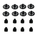 16x Motor Gears Pinion For Xs809 Xs809hc Xs809hw Rc Drone, Black