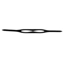 Universal Swimming Goggle Silicone Strap Band Replacement Swimming Glasses Black