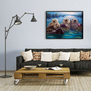 Otter 5D DIY Full Round Drill Diamond Painting Hanging Art Picture 30x40cm