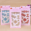 2Pcs Random Self Adhesive Glitter Rhinestone Crystal Stickers Diamond Gem OZ