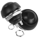 Black 5X Pcs M4 12mm Waterproof Momentary ON/OFF Push Button Round SPST Swi