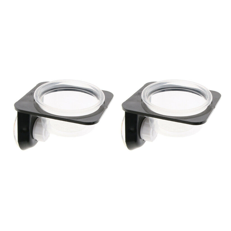 2x Reptile Feeding Dish Food Water Bowl Feeder Bowl Tray Suction Cup