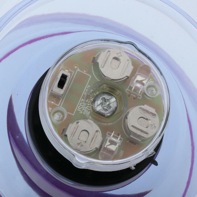 Juggling Toys Triple Bearing Lights Diabolo with Handsticks & String Purple