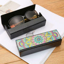 DIY Diamond Painting Leather Sunglasses Box Portable Glasses Storage Case
