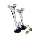 12V/24V Dual Trumpet Train Air Horn Kit for Car Truck SUV VAN Boat Loud 150db