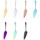 1X(Stainless Steel Pizza Shovel 7 Colors Serrated Edge Cake Server Blade Cu