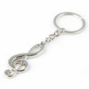 Metal Musical Note Key Ring Keyfob-Keyring Music Symbol Keychain fashion Gift