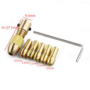 7Pieces 0.5mm-3mm Small Electric Drill Bit Collet Micro Twist Drill Chuck Set