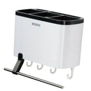 All In 1 Chopsticks Holder Rack Wall Mounted Space Saving Utensil Holder