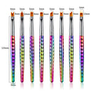 8pcs UV Gel Nail Art Brush Set Painting Pen Home Salon Manicure Tool Petal Shape