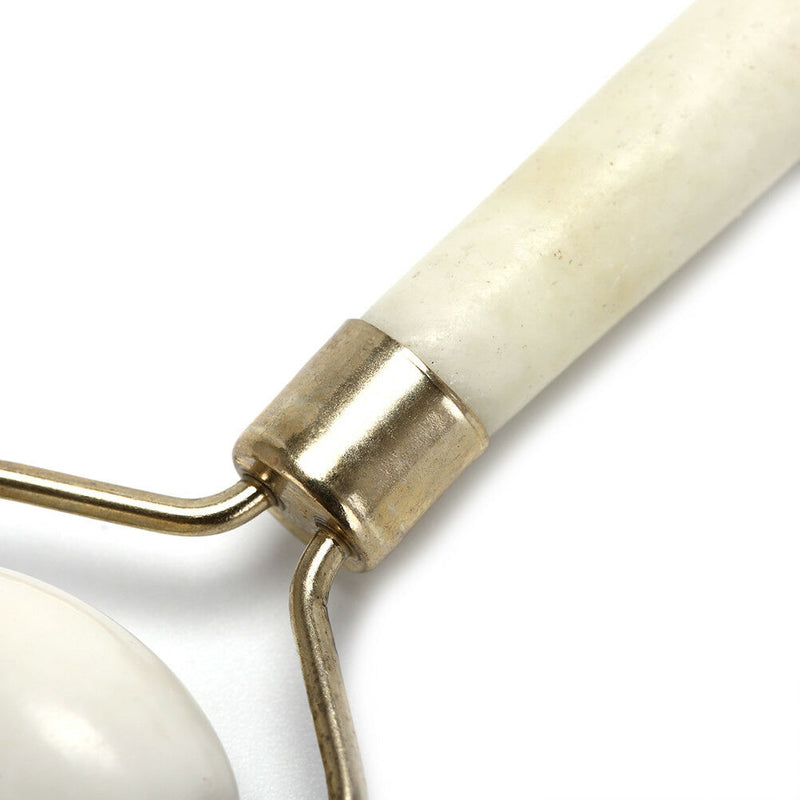 1x Natural Jade Stone Massager Roller Spa Head Neck Body Facial Beauty Tool A Kw