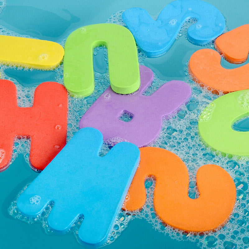 36pcs Bathtub Foam Alphanumeric Number Puzzle Cognitive Words Jigsaw Random