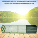 Stainless Steel Double Rings 4 Layers Collapsible Folding Fish Care Net  A