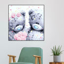 5D DIY Full Drill Diamond Painting 2 Bears Cross Stitch Embroidery Mosaic