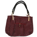 Fashion Women Crocodile Pattern Leather Shoulder Bag Female Tote Handbag, R