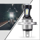 2 Pcs Motorcycle Headlight H4 LED Beam Head Light Lamp Bulb 6500K DC9V-32V