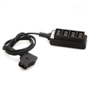 D-Tap Male to 4 Port D-Tap Female Splitter Converter for Photography Power