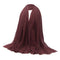 5 Pcs Ladies Soft Cotton Long Scarf Crinkle Hijab Muslim Jewish Head Scarf