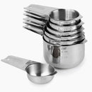 Measuring Cups Set of 7 with 1/8 Cup Coffee Scoop,Stainless Steel Metal Mea
