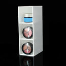 3 Slot Cosmetics Brush Storage Case Acrylic Solid Color Makeup Tools Holder