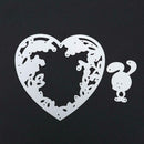 2pcs Love Rabbit Cutting Dies Stencils Scrapbooking Embossing Folder DIY