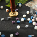 100pcs Retro Octagon Fire Painting Pills Sealing Wax Granules Stamping Envelopes