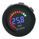 DC  12V 24V  Digital Voltmeter Car Motorcycle Blue Red LED Panel Voltage Meter