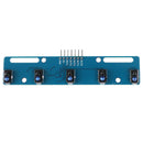 5 channel Infrared Reflective Sensor TCRT5000 KIT Barrier Line Track ModuleJ G3C