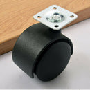 Twin wheel furniture castors with fixing plate - Pack of 4 by Express Fitti H1J5