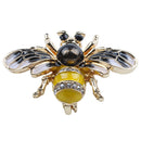 Fashionable Bumble Bee Crystal Brooch Pin Costume Badge Party Jewelry Gift FJ9O4