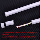2pcs 60CM Amber LED Flexible Car Daytime Running Light DRL Strip Tube Headlight