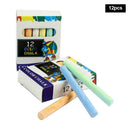 12 PCS/Lot Chalk Pens Drawing Chalks For School Blackboard 6 Colors Stationary