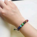 Supernatural Chakra Yoga Bracelet Healing Balance Lava Reiki Stones Br AAS